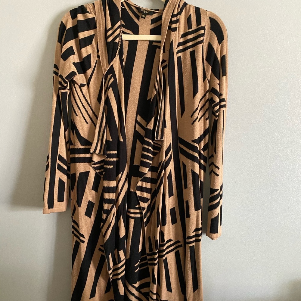 Long hooded sweater